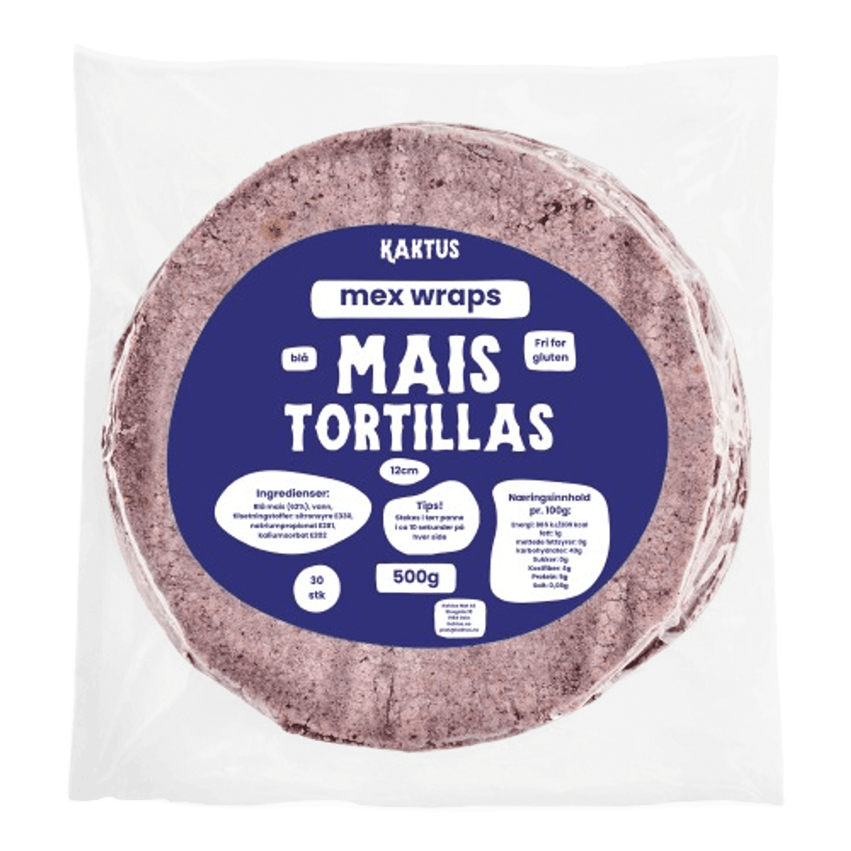 Blå Maistortillas 12cm 500g / Kaktus