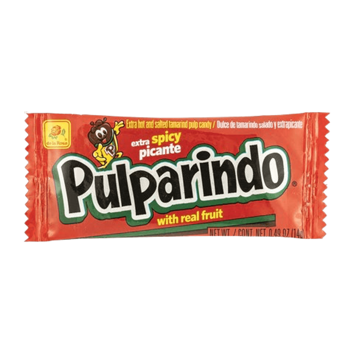 Pulparindo Extra Hot 14g / De la Rosa